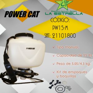 Aspersora Manual Power Cat PW-15M