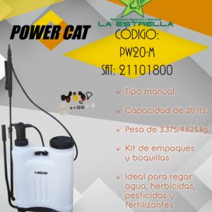 Aspersora Manual Power Cat PW-20M