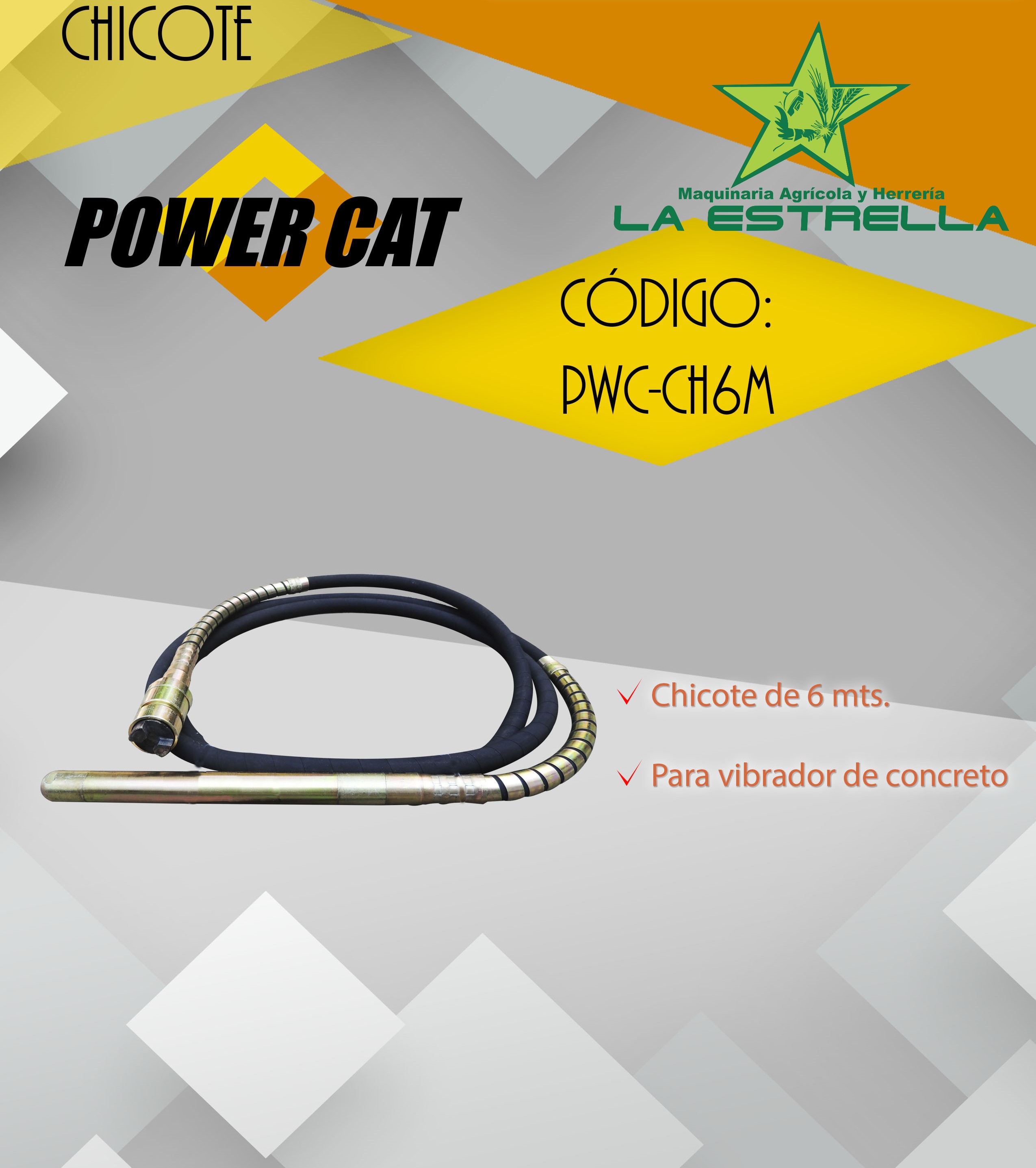 Chicote para Vibrador CH6M