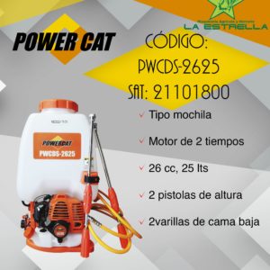Aspersora Power Cat Modelo PWCDS-2625